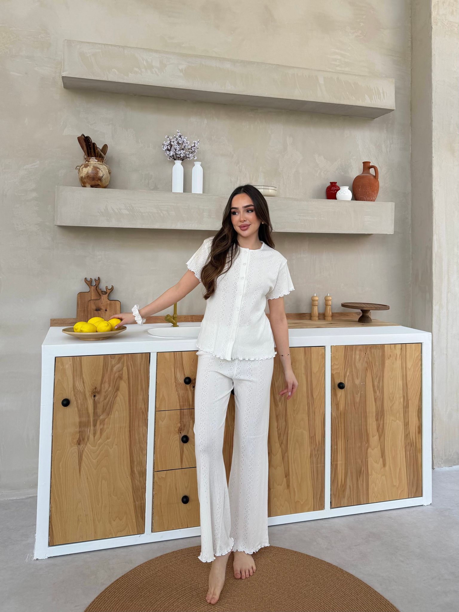 Slim Fit Kısa Kollu Pinterest Takım