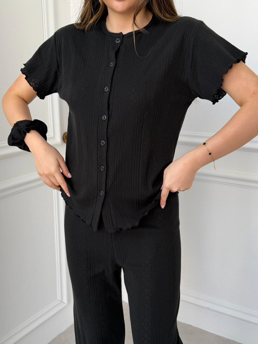 Slim Fit Kısa Kollu Pinterest Takım