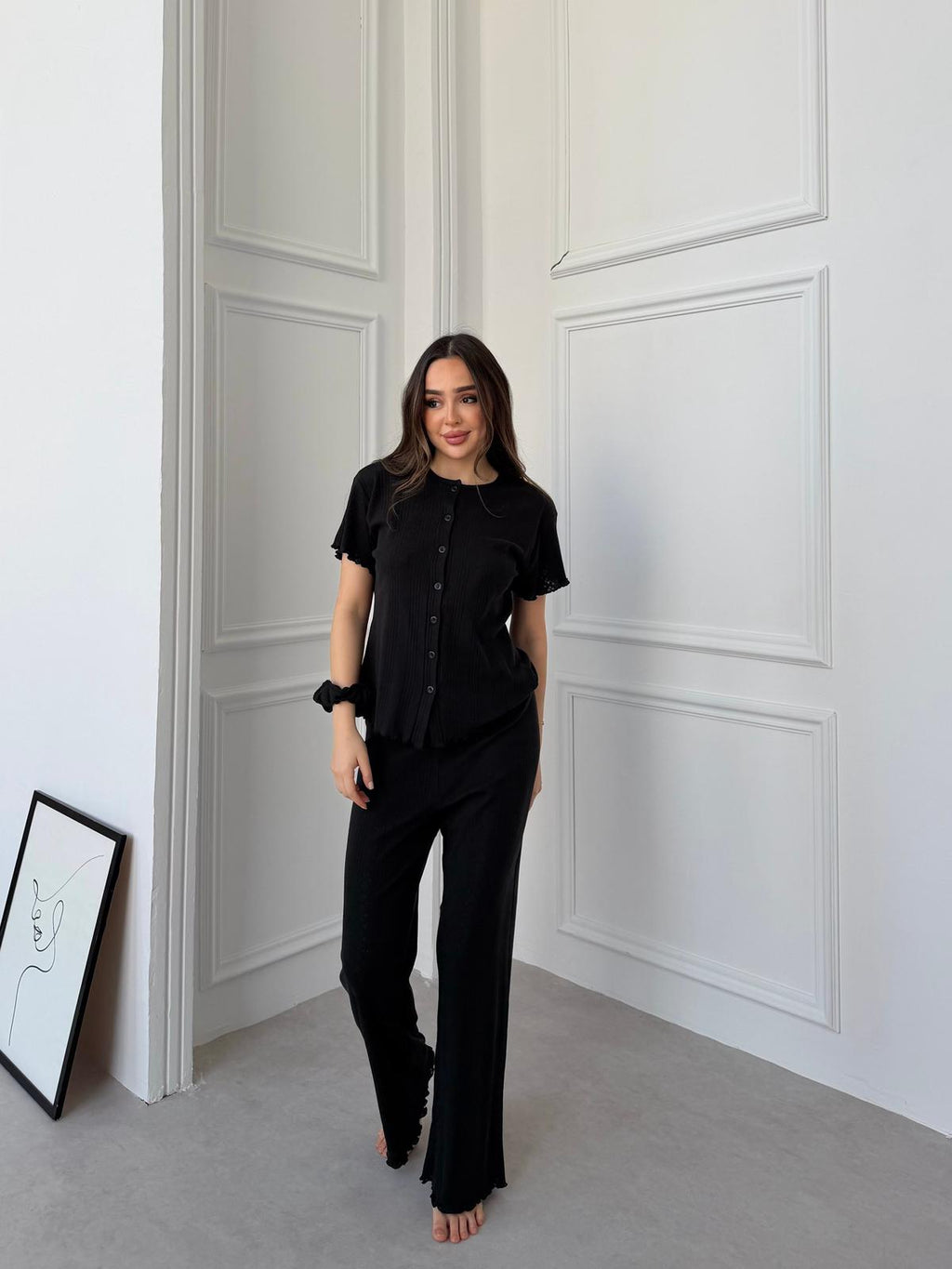 Slim Fit Kısa Kollu Pinterest Takım