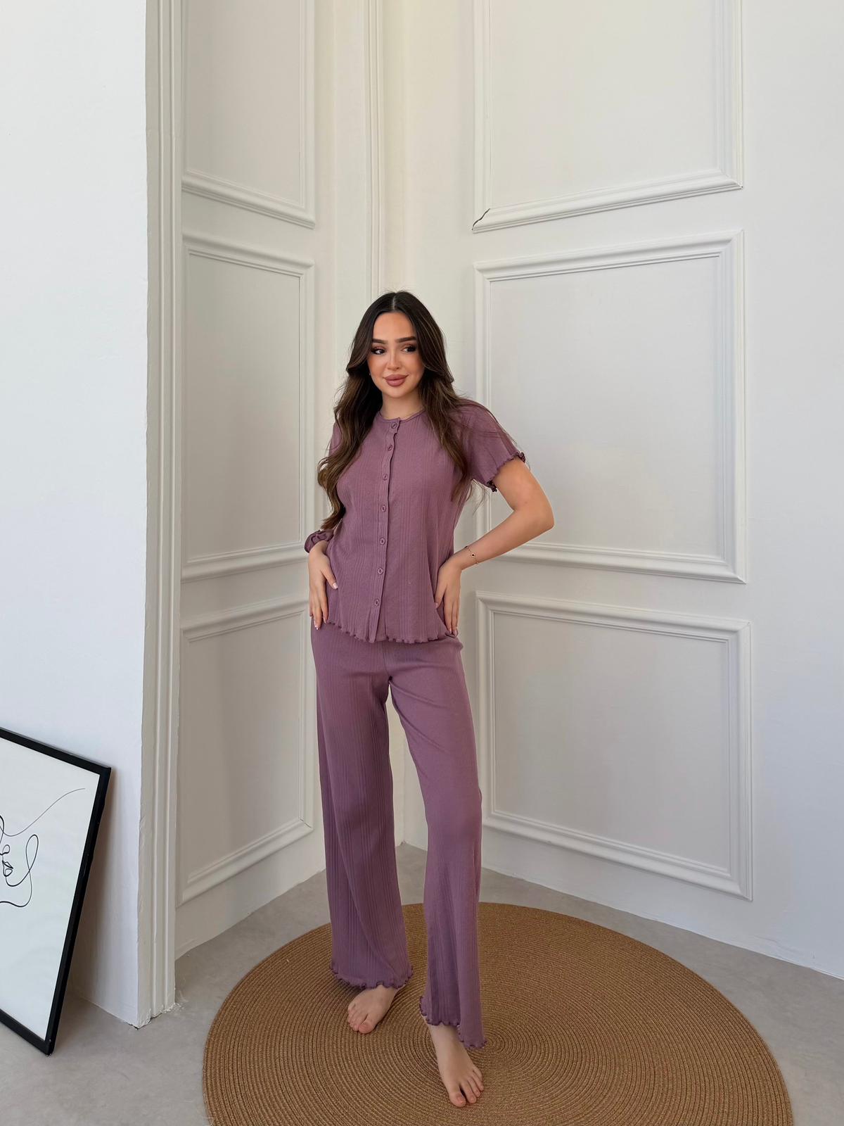 Slim Fit Kısa Kollu Pinterest Takım