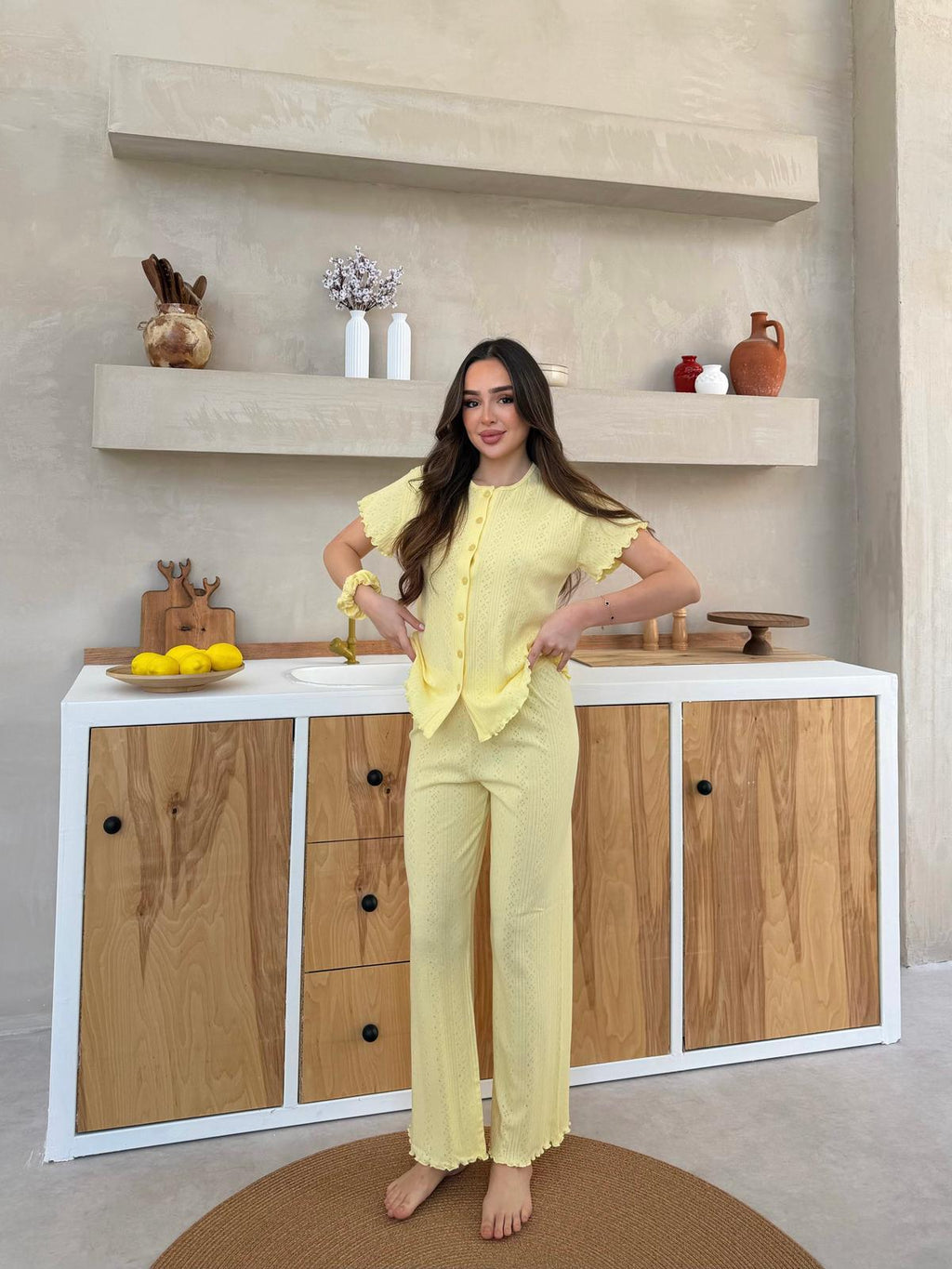 Slim Fit Kısa Kollu Pinterest Takım