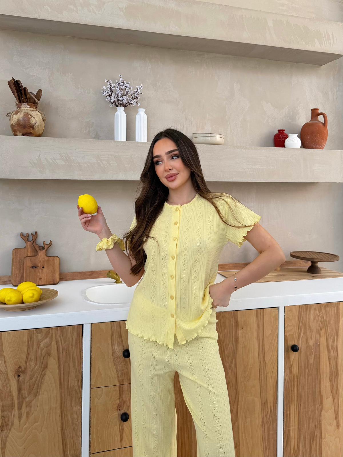 Slim Fit Kısa Kollu Pinterest Takım