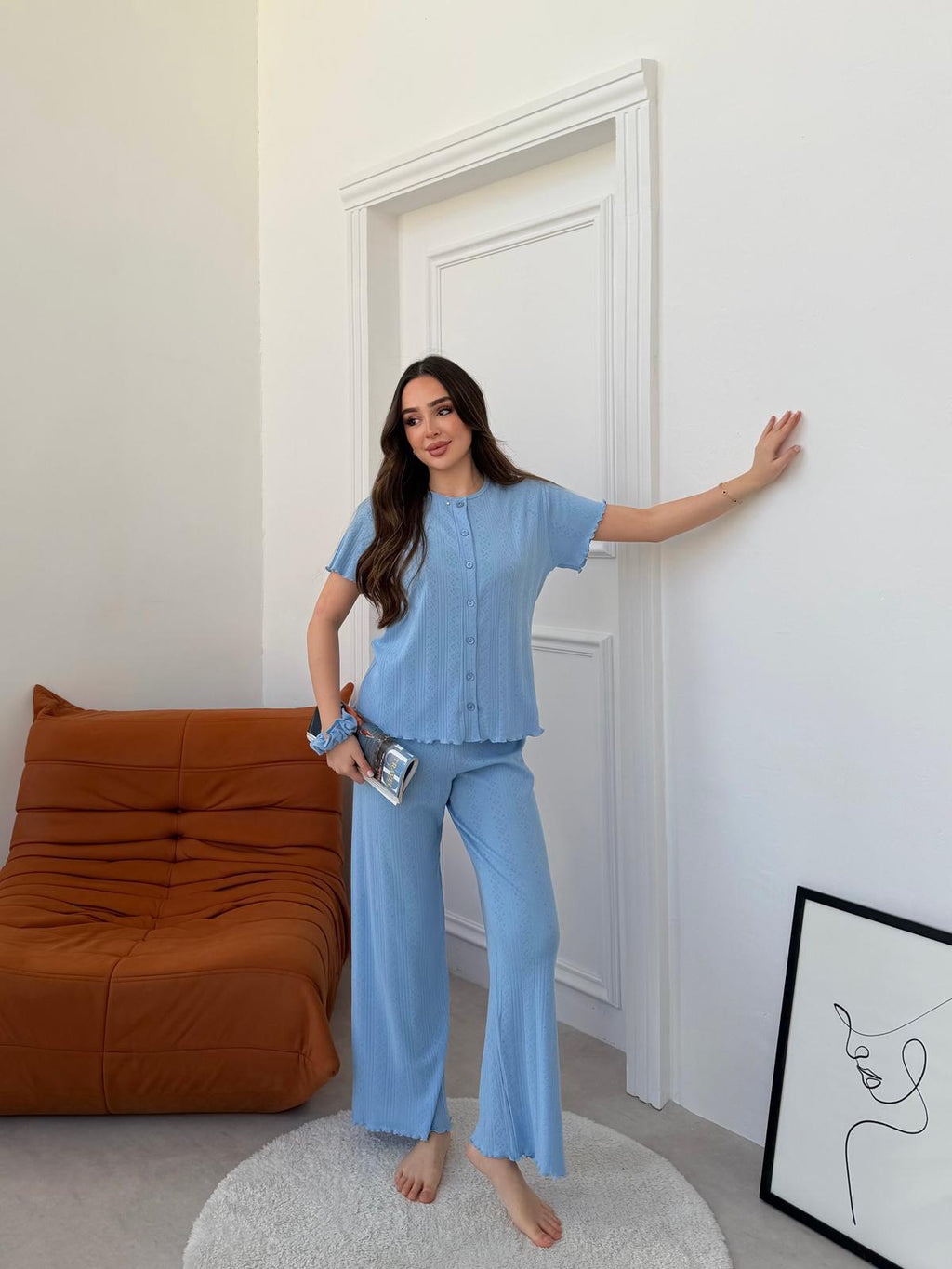 Slim Fit Kısa Kollu Pinterest Takım