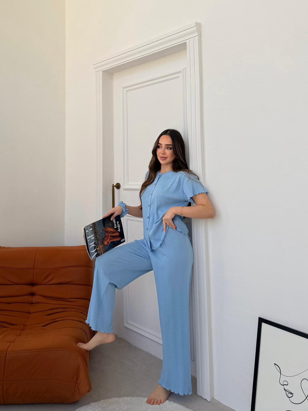 Slim Fit Kısa Kollu Pinterest Takım