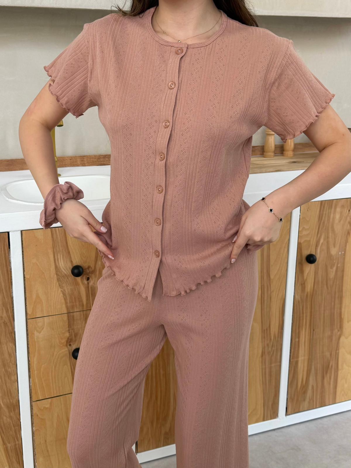 Slim Fit Kısa Kollu Pinterest Takım